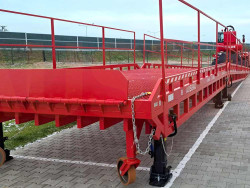 Projet spécial inhabituel de rampe de chargement et de plateforme pour machines lourdes