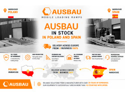 Rampes mobiles AUSBAU disponibles dans les entrepôts en Pologne et en Espagne